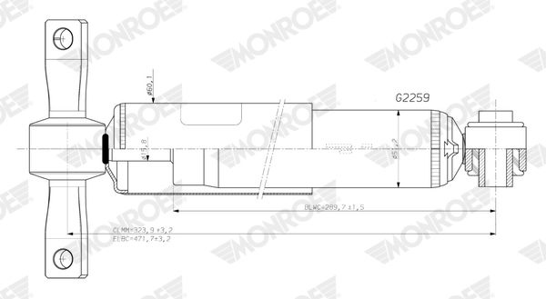 Shock absorber G2259 Monroe