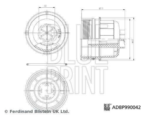 Cover, oil filter housing Blue Print Solution