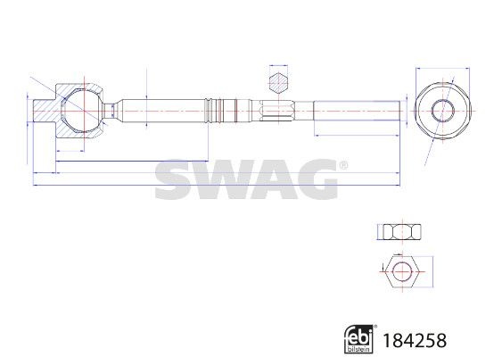 Axial ball, Tie Rod