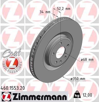 Brake Disc COAT Z .1553.20 Zimmermann