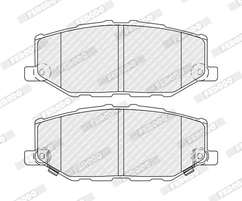 Brake pad set, disc brake FDB5482 Ferodo