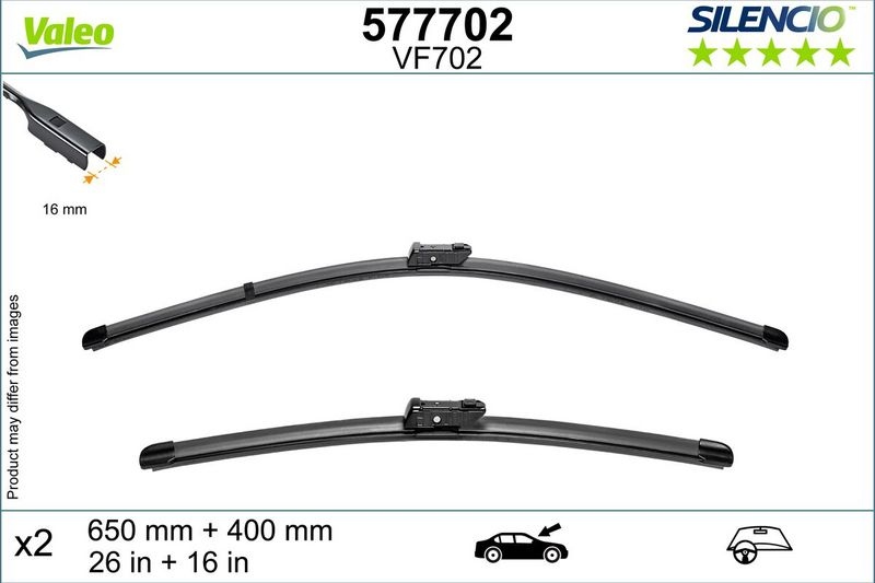 Wiper Blade 577702 Valeo