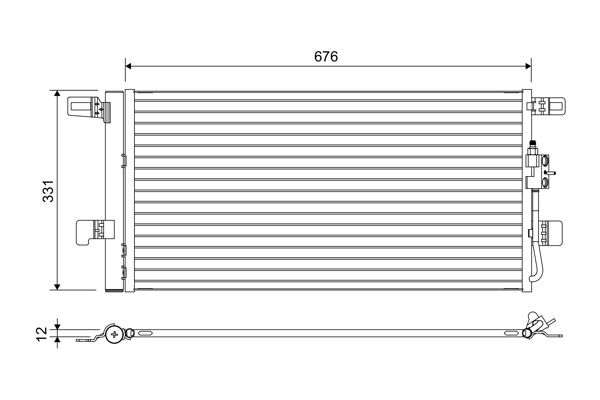 Condenser, Air Conditioning 822648 Valeo