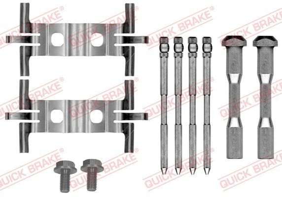 Accessory set, disc brake pad