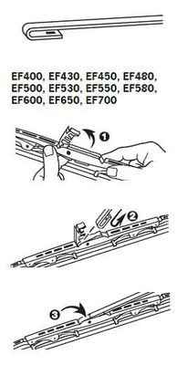 TRICO Wiper blade 400mm EF400 Windscreen wiper,Window wiper VW,AUDI,MERCEDES-BENZ,TOURAN (1T1, 1T2)
