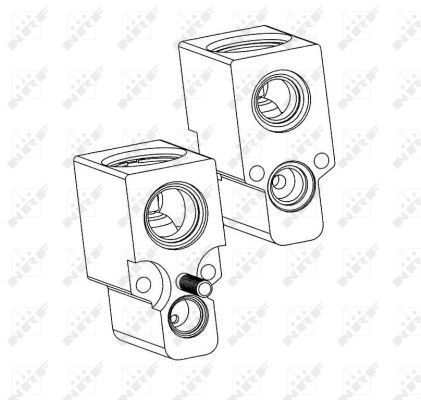 NRF Expansion Valve VW,AUDI,SKODA 38342 1H0820679A,6K0820679,6N0820679A AC Expansion Valve,Expansion Valve, air conditioning 6N0820679C,1H0820679A
