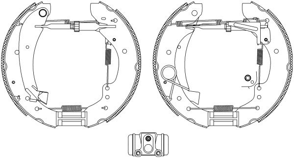 Brake shoe set