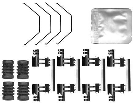 Accessory set, disc brake pad