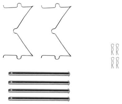 Accessory set, disc brake pad