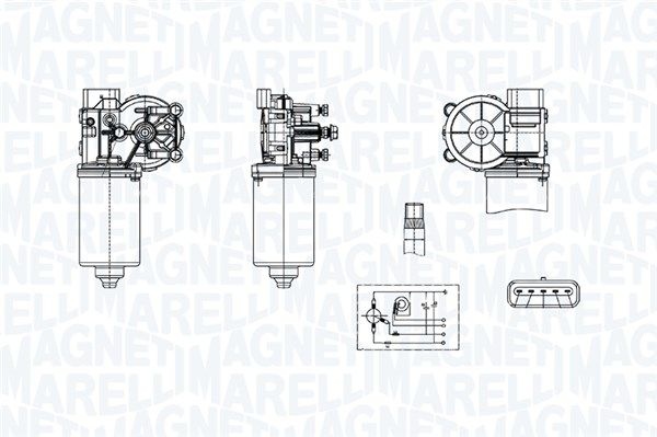 Windshield wiper motor