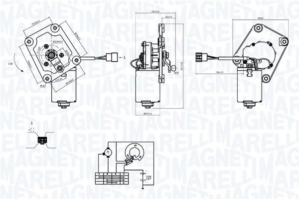 Chevrolet Windshield Wiper Motor