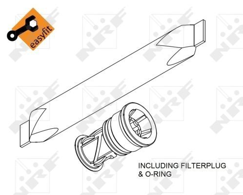 NRF Receiver Drier EASY FIT 33370 AC Dryer,Air Conditioning Dryer RENAULT,MEGANE III Grandtour (KZ0/1),MASTER III Kasten (FV),Scénic III (JZ0/1_)