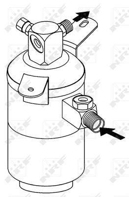 NRF Receiver Drier EASY FIT Steel 33167 AC Dryer,Air Conditioning Dryer MERCEDES-BENZ,E-Klasse Limousine (W210),E-Klasse T-modell (S210)