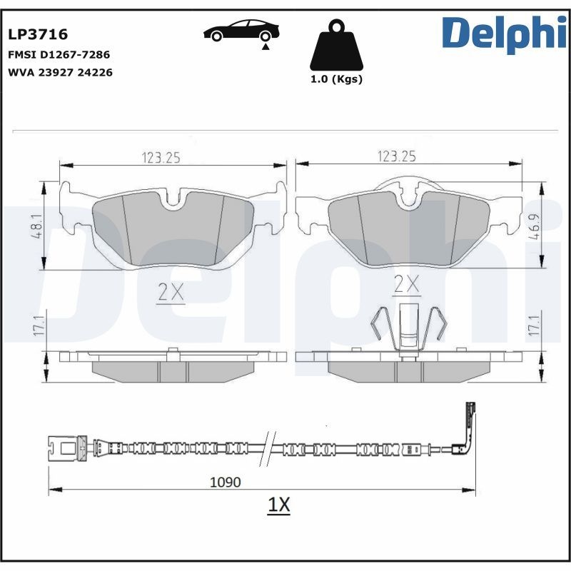 Brake Pad set, Disc Brake