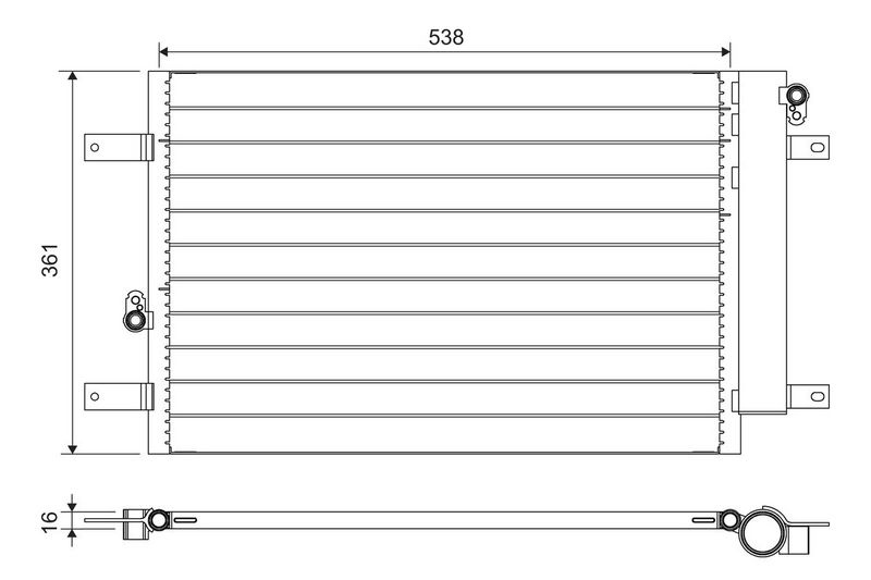 Condenser, Air Conditioning 818004 Valeo