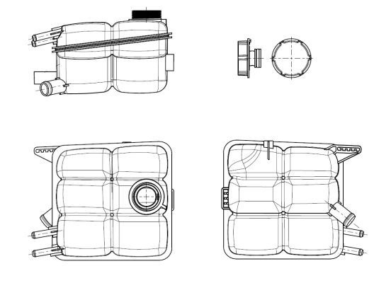 Expansion Tank, coolant EASY FIT Volvo NRF 454015