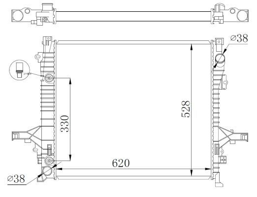 Radiator, engine cooling