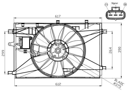 Nrf Kylflakt 47937 Toyota 47937 Storlek 2