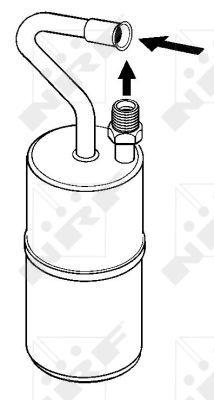 NRF Receiver Drier EASY FIT Aluminium 33063 AC Dryer,Air Conditioning Dryer VOLVO,V70 I (875, 876),850 Kombi (855),XC70 Cross Country (295)