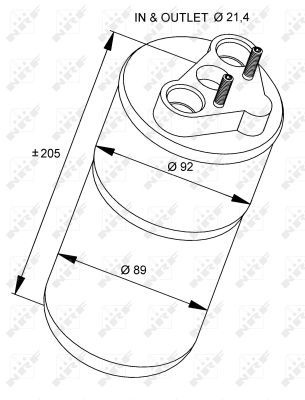 NRF Receiver Drier OPEL,RENAULT,NISSAN 33317 2764000Q0A,4416936,93856084 AC Dryer,Air Conditioning Dryer,Dryer, air conditioning 8200468518,4416936
