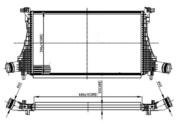 Nrf Intercooler Laddluftkylare Storlek 2