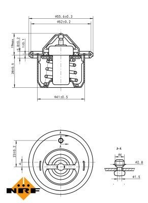 NRF Engine thermostat HONDA,ROVER 725152 061935R0000,19300P08003,19300PDAE01 19300PE0003,19300PE0004,19300PE0013,19300PE0014,19300PE0024,19300PE1003