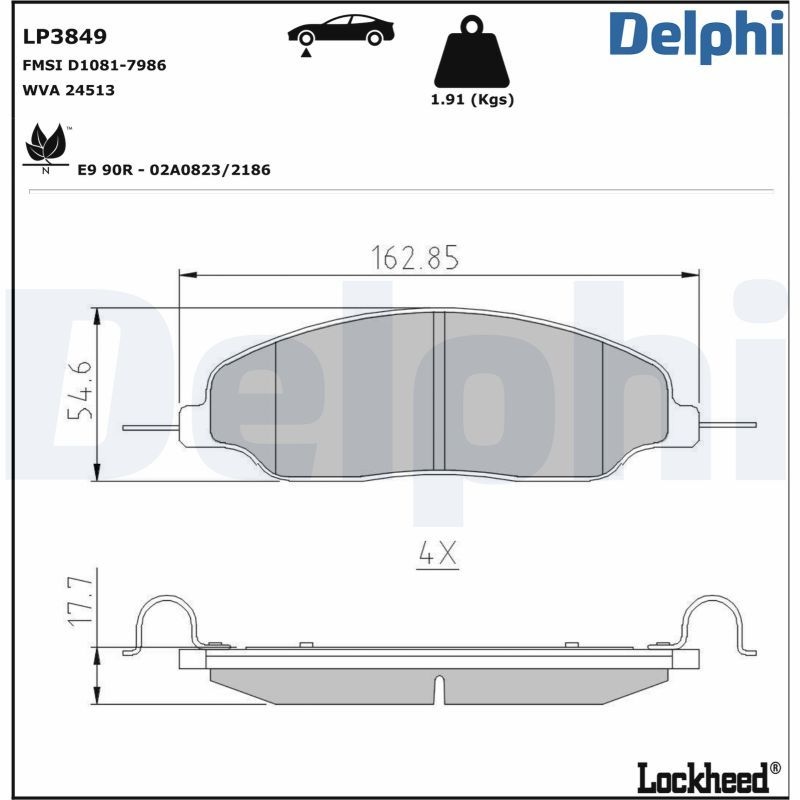 Brake Pad set, Disc Brake