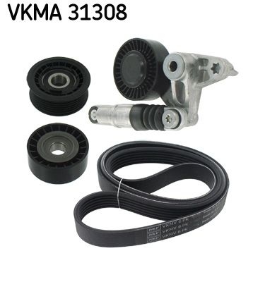 SKF V-ribbed belt set AUDI VKMA 31308 059145201D,059145201F,059145201H Serpentine belt kit,Auxiliary belt kit,Poly V-belt kit,V-ribbed belt kit