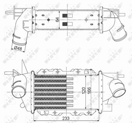 Nrf Laddluftkylare Opel 30352 Storlek 2