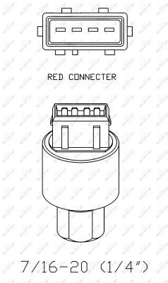 NRF Pressure Switch FIAT,PEUGEOT,CITROËN 38936 6455T2,9614390780,9620143680 Air Conditioning Pressure Switch,Pressure Switch, air conditioning,6455T2