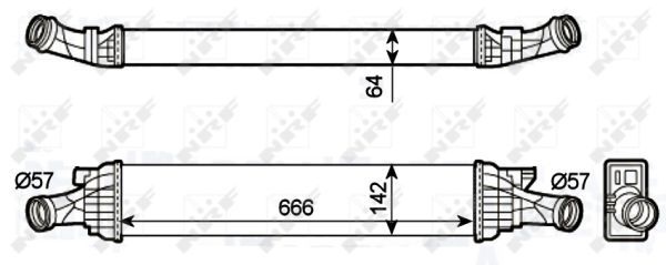 NRF Intercooler 30289 Turbo Intercooler,Intercooler, charger AUDI,PORSCHE,A4 Avant (8K5, B8),A6 Avant (4G5, 4GD, C7),Q5 (8RB),A4 Limousine (8K2, B8)
