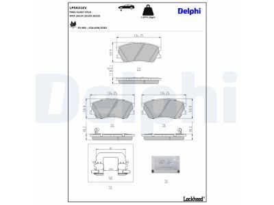 Brake pad set, disc brake