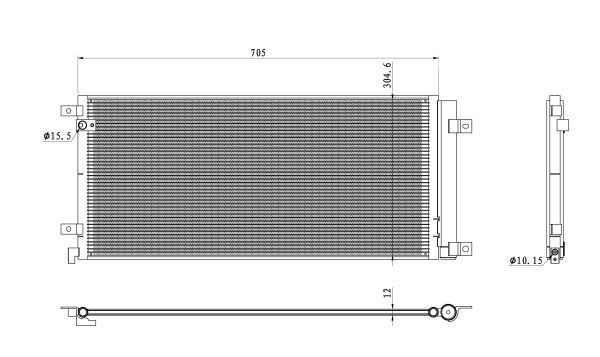 Condenser, Air Conditioning EASY FIT