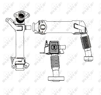 NRF EGR Cooler BMW 48001 11717794245,7794245,11717794245 EGR valve cooler,AGR cooler,EGR radiator,Exhaust gas recirculation cooler 7794245