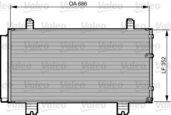 Condenser, Air Conditioning 814226 Valeo