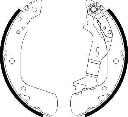 Brake shoe set