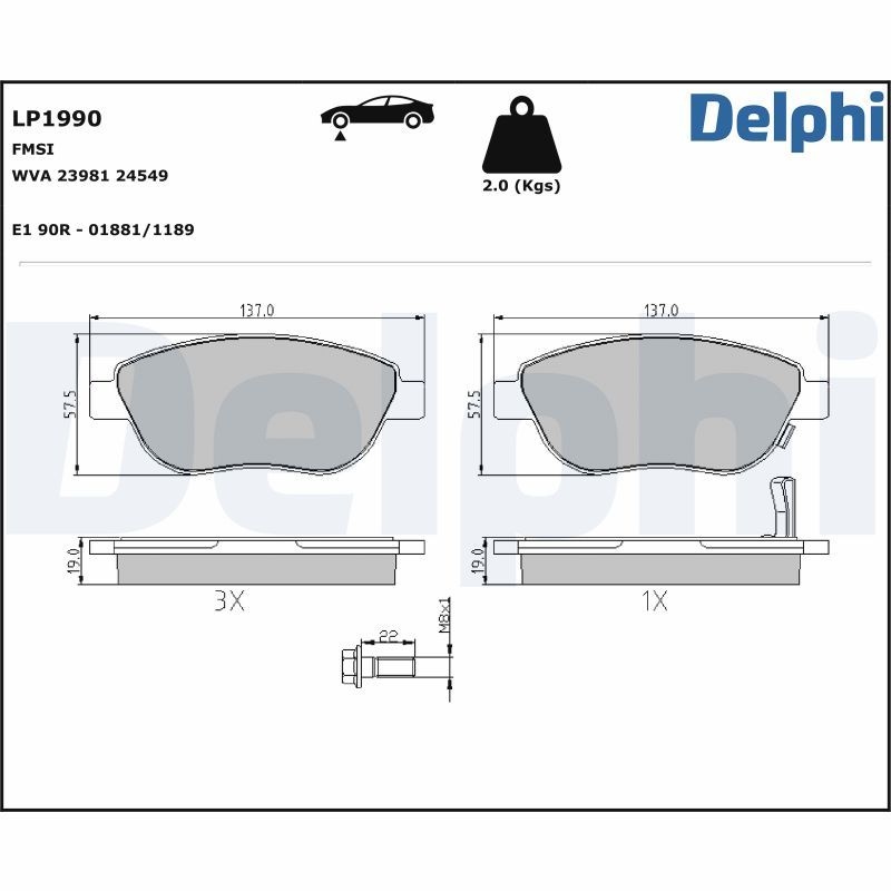 Brake Pad Set, disc brake