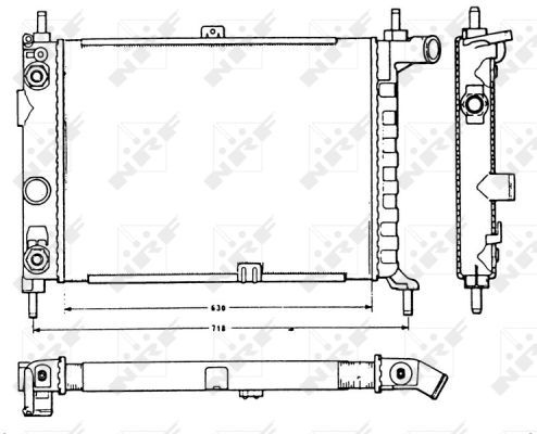 Radiator, engine cooling