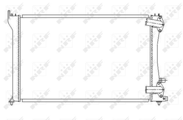 Nrf Kylare Motorkylning Peugeot 58251 Storlek 2