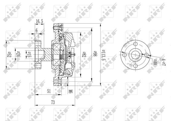 Suzuki Clutch Radiator Fan 49578 Nrf