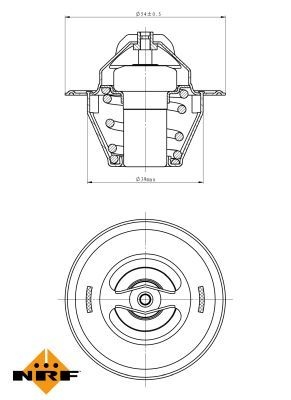 NRF Engine thermostat VW,AUDI,MERCEDES-BENZ 725212 050121113C,06B121113A,MN980137 050121113C,06B121113A,050121113C,06B121113A,050121113C,06B121113A