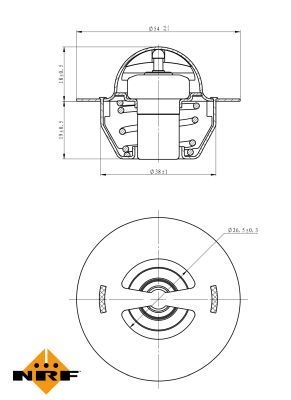 NRF Engine thermostat VW,AUDI,RENAULT 725129 03C121110A,03C121110L,133737 133783,133837,7690014319,7910011101,7910014390,7910016560,9617178080,133730