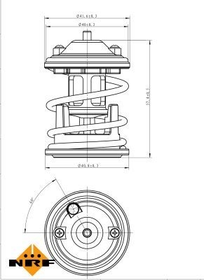 NRF Engine thermostat Opening Temperature: 87°C 725219 Thermostat, coolant,Thermostat BMW,3 Touring (E91),3 Limousine (E90),5 Touring (F11)