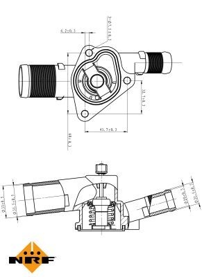 NRF Engine thermostat EASY FIT Opening Temperature: 89°C 725009 Thermostat, coolant,Thermostat RENAULT,NISSAN,DACIA,Clio III Schrägheck (BR0/1, CR0/1)