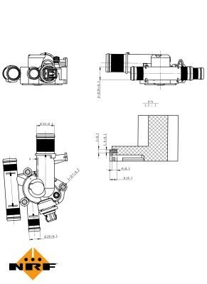 NRF Engine thermostat EASY FIT Opening Temperature: 89°C 725011 Thermostat, coolant,Thermostat RENAULT,NISSAN,SUZUKI,MEGANE III Grandtour (KZ0/1)