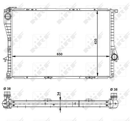 NRF Engine radiator BMW 55321 1360060,1360061,1436060 Radiator, engine cooling,Radiator,Engine cooler 1436061,1463061,17111360060,17111360061