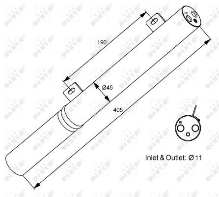 NRF Receiver Drier MERCEDES-BENZ,SMART 33196 2118350047,A2118350047,0010028V002 AC Dryer,Air Conditioning Dryer,Dryer, air conditioning,Q0010028V002