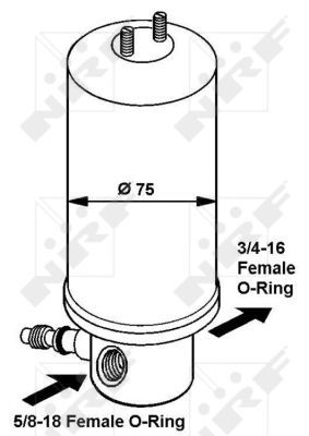 NRF Receiver Drier VW,SEAT 33061 1H0820191A,1H0820193A,535820191A AC Dryer,Air Conditioning Dryer,Dryer, air conditioning 6K0820191,7D1820191A