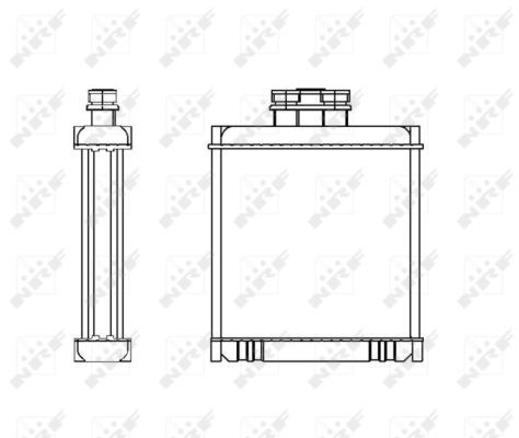 NRF Heat Exchanger VW,AUDI,SKODA 53558 6Q0819031,6R0819031,6RD819031 Heater Core,Heat Exchanger, interior heating 6Q0819031,6R0819031,6Q0819031
