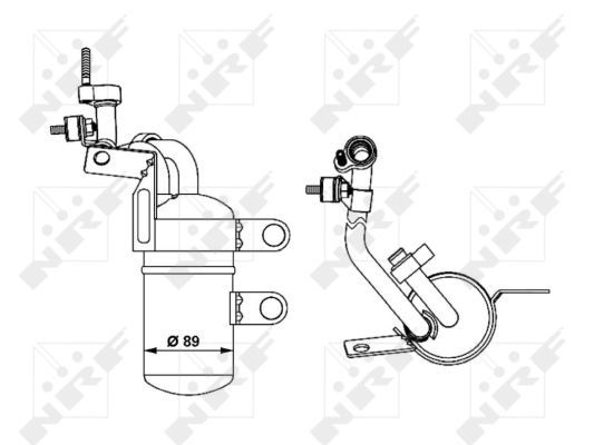 NRF Receiver Drier FORD,MAZDA 33290 1223457,1232435,1354643 AC Dryer,Air Conditioning Dryer,Dryer, air conditioning 1363741,1466549,1478879,1514518